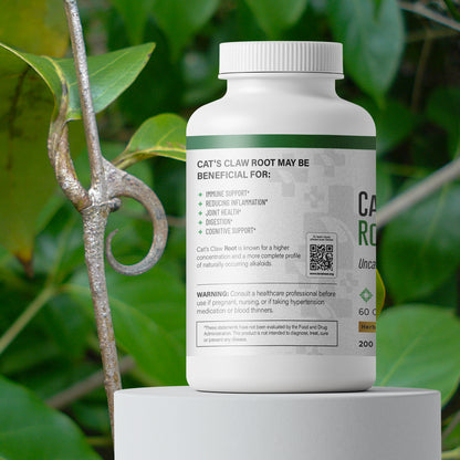 Cat's Claw Root and Root Bark Capsules, 90 caps